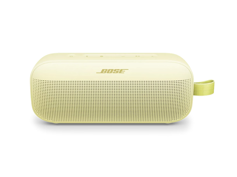Enforce Records brand new black Bose SoundLink Flex 2nd-generation Bluetooth speaker on a white background