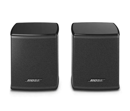 Black Bose Surround Speakers by Enforce Records, showcasing sleek design and premium audio quality for home theater systems.