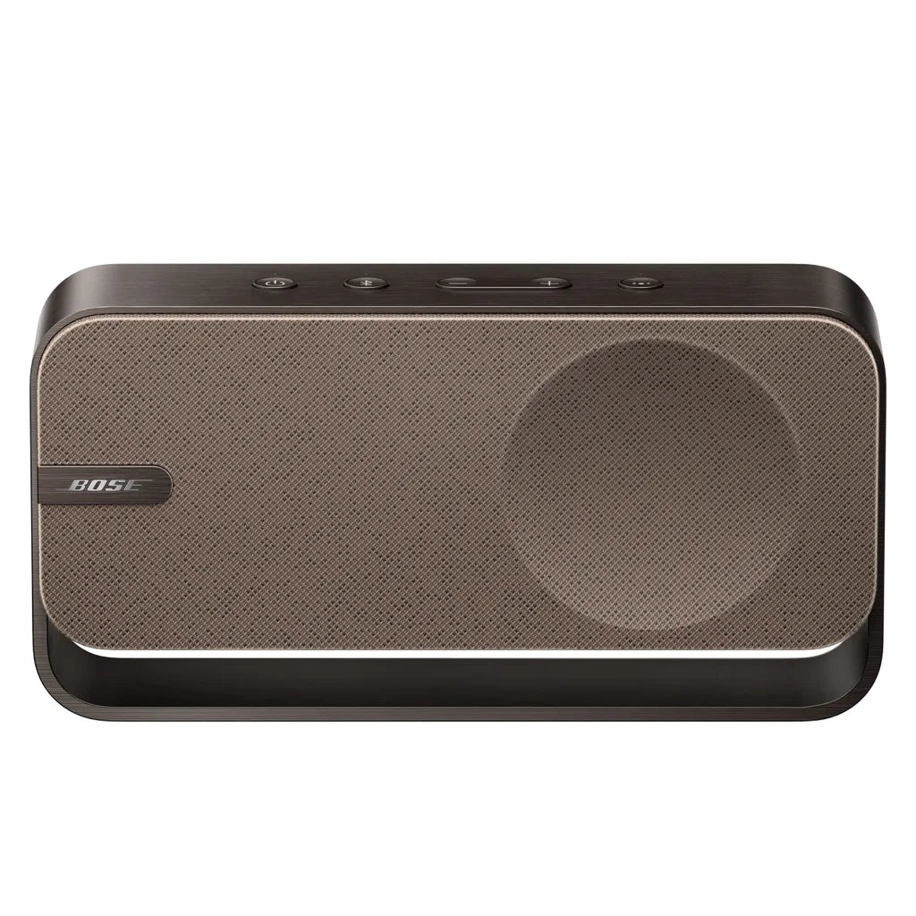 Enforce Records Bose SoundLink Home Bluetooth Speaker in light silver, compact wireless speaker with sleek design
