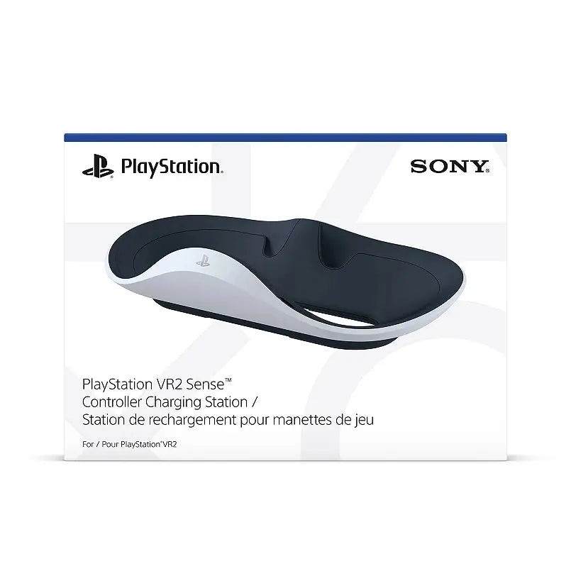 White Sony PlayStation VR2 Sense Controller Charging Station for easy recharging of VR2 controllers