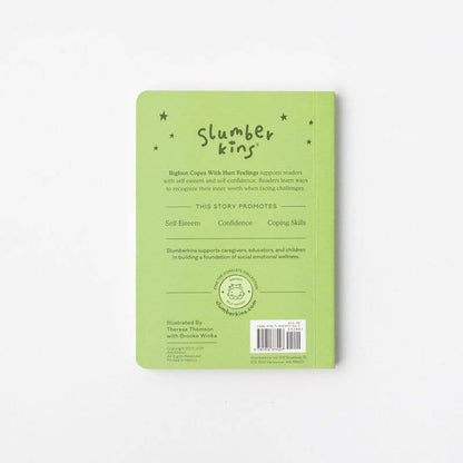 Slumberkins Book - Bigfoot Copes With Hurt Feelings: Lesson Self Esteem