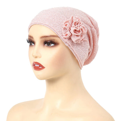 Fashion Women Solid Rose Flower Stretch Underscarf（MH112）