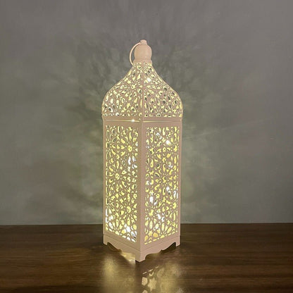 Festive Home Craft Decor Ramadan Hollow Moroccan Iron Lantern (MAC402)