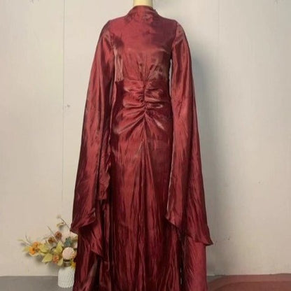 Fitted Waist Maxi Dress(MS285)