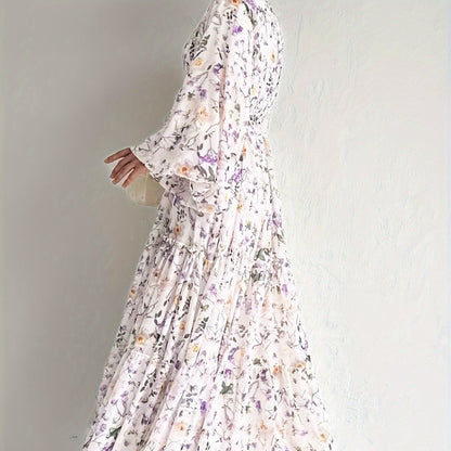 Floral Chiffon Dress(MA408)