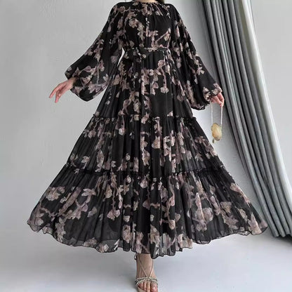 Floral Chiffon Dress(MA409)