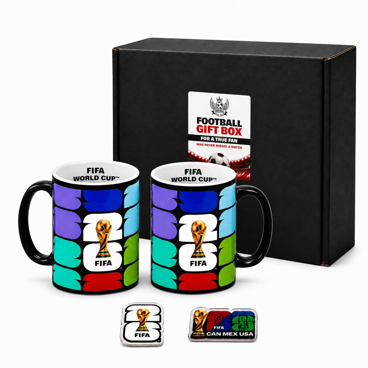 Football Gift Box for World Cup 2026, featuring a themed gift box with football-related decorations and branding.