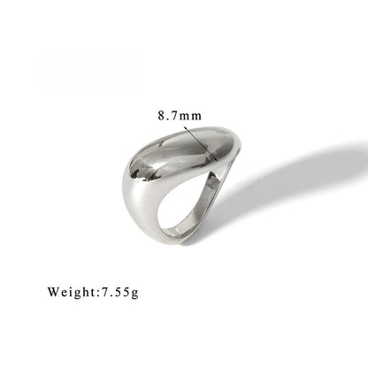 Geometric Brilliance Ring Minimalist High-Shine Bands for Stacking & Styling (MAC272)