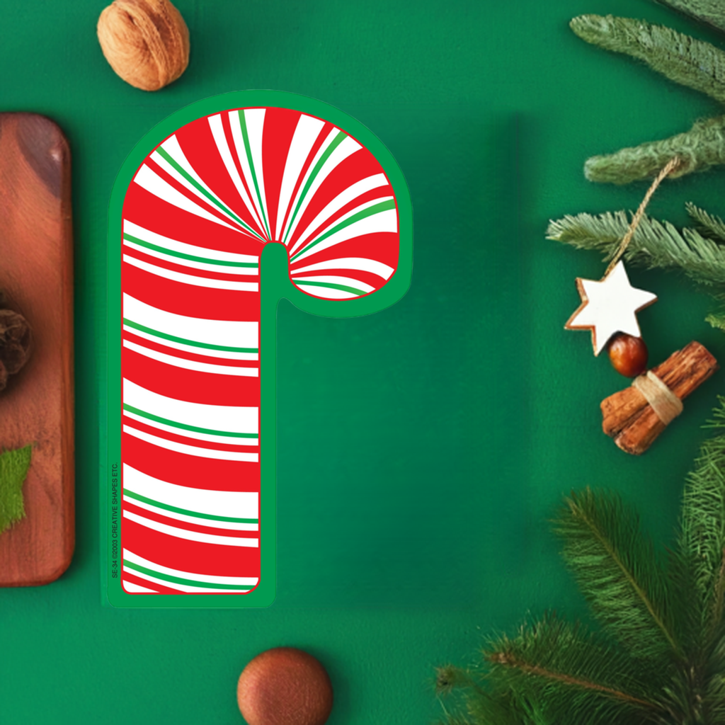 SHAPES ETC. Large Notepad - Candy Cane