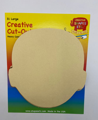 SHAPES ETC. Large Cut-Out Set - Multicultural Body Parts