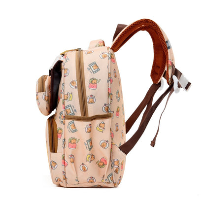 Happy Capybara Kids School Backpack