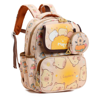 Happy Capybara Kids School Backpack