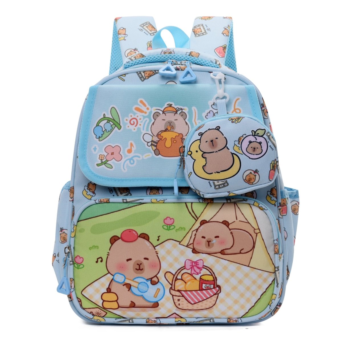 Happy Capybara Kids School Backpack