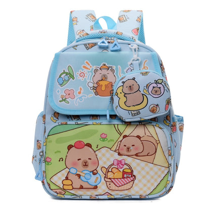 Happy Capybara Kids School Backpack