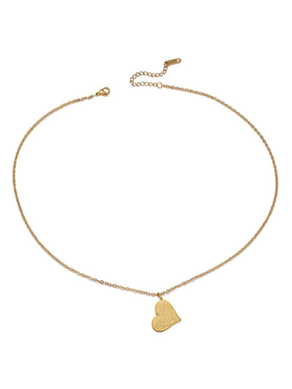 High-End Engraved Love Titanium Steel Necklace (MAC232)（WITH GIFT BOX）
