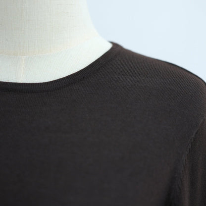 Hollow-Out Knit Open Abaya Cardigan with Waist Belt(MOA315)