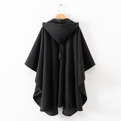 Hooded Cape Coat(MS208)