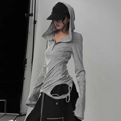 Harajuku Punk Style Hooded Shirt