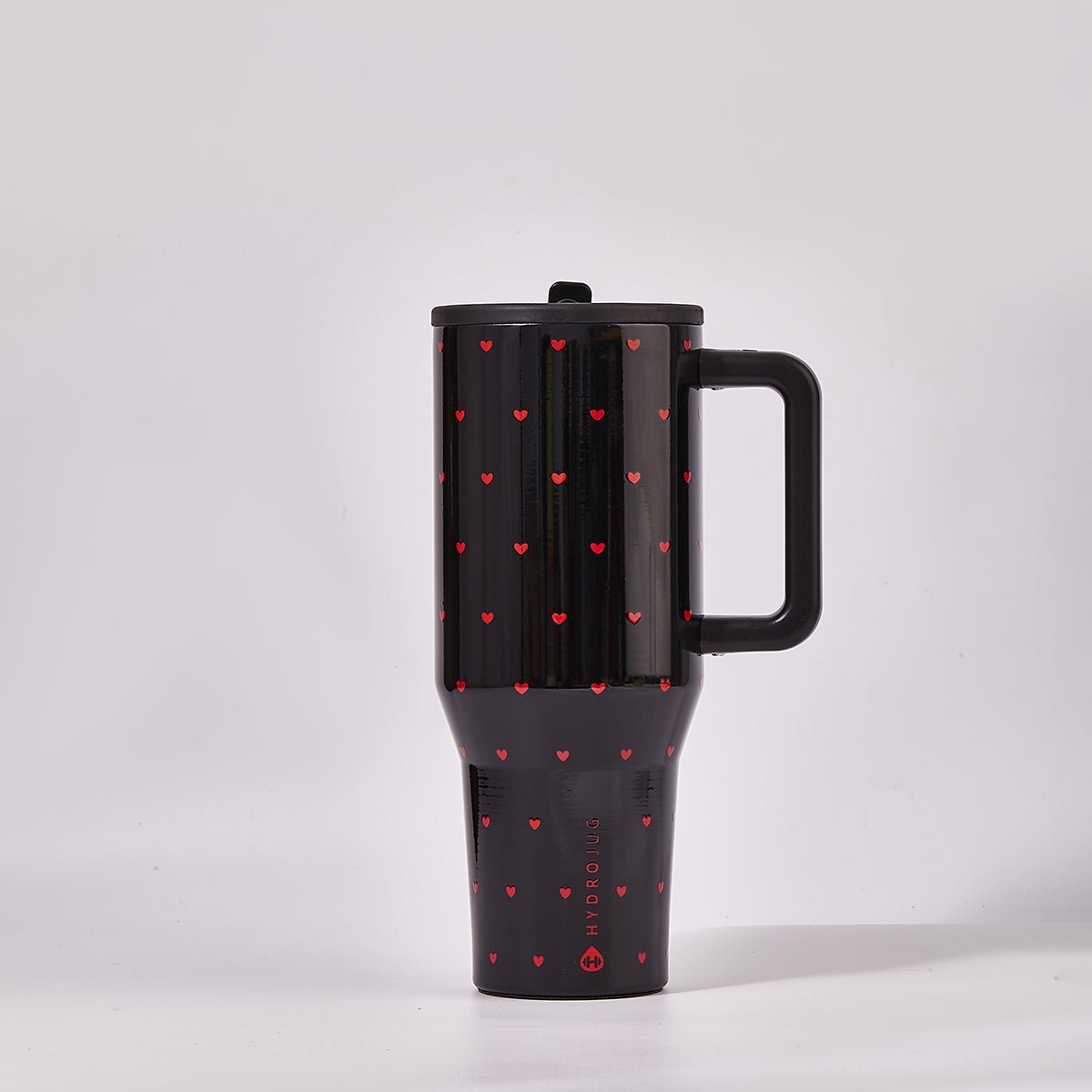 HydroJug Queen of Hearts Traveler Tumbler – Black Valentine Limited Edition