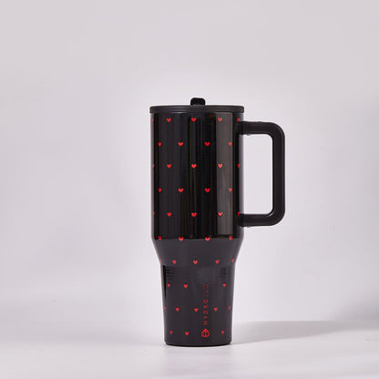 HydroJug Queen of Hearts Traveler Tumbler – Black Valentine Limited Edition