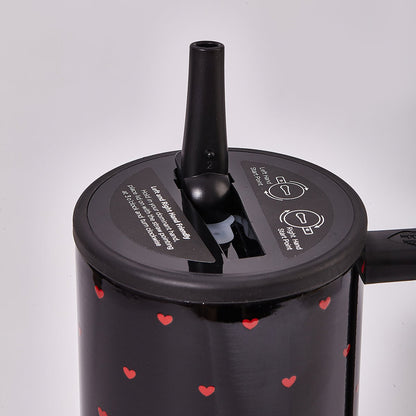HydroJug Queen of Hearts Traveler Tumbler – Black Valentine Limited Edition