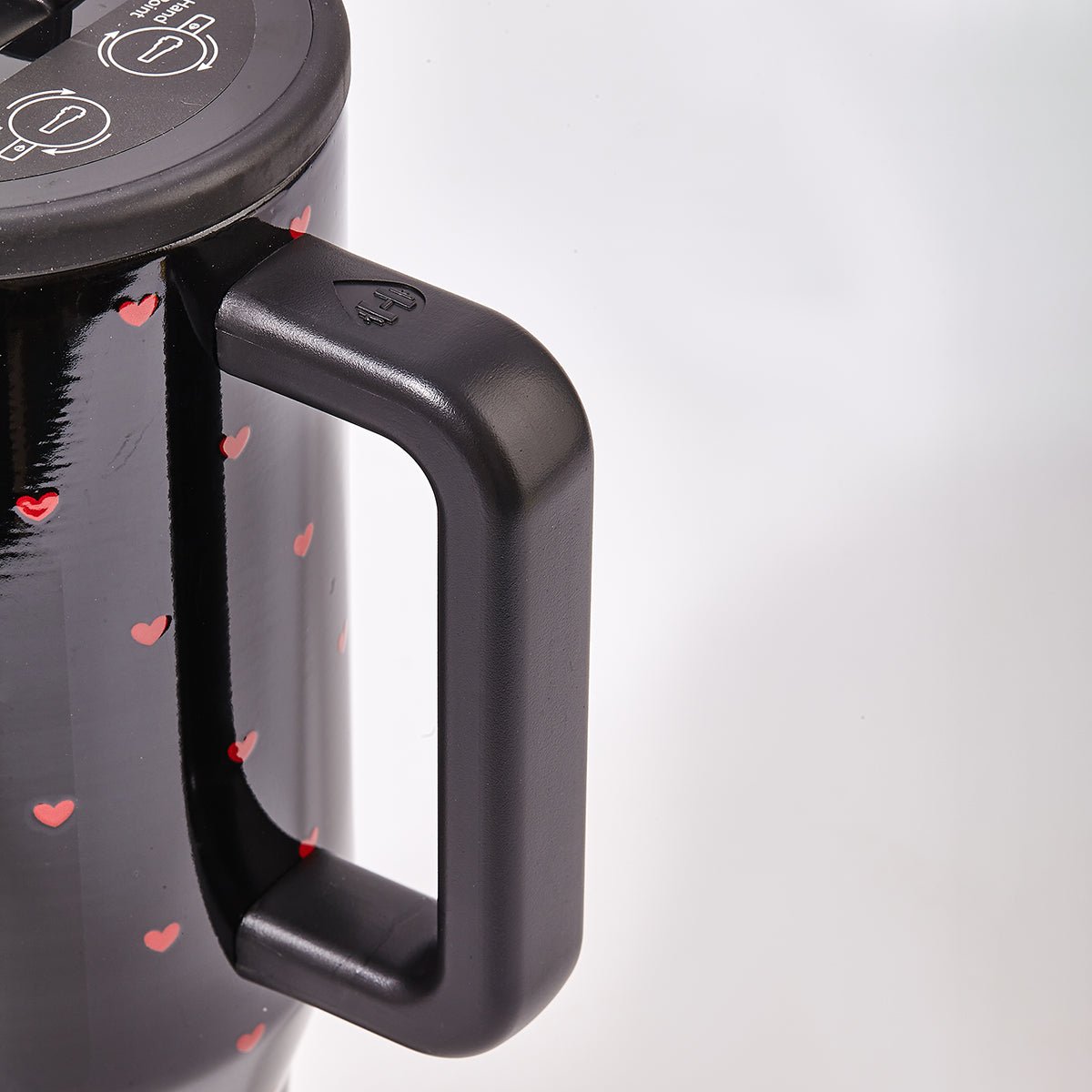 HydroJug Queen of Hearts Traveler Tumbler – Black Valentine Limited Edition