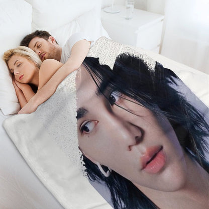 HYYCCUE compact throw blanket featuring Jeff Satur from Saturdayss Favourite Boy BL series, with Thai Asian star actor design.