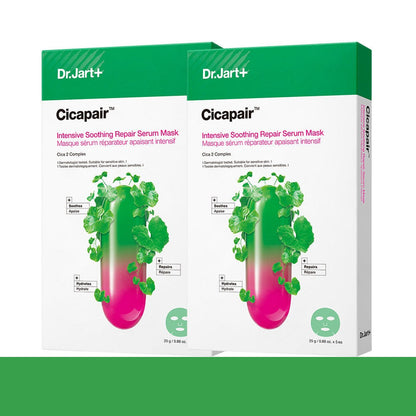 Dr.Jart+ Cicapair Intensive Soothing Repair Serum Mask 25g (1 piece/ 10 pieces)