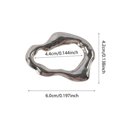 Irregular Metal Hijab Ring(MAC365)