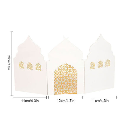 Islamic Acrylic Folding Screen Hollow Pattern Desktop Decor (MAC402)
