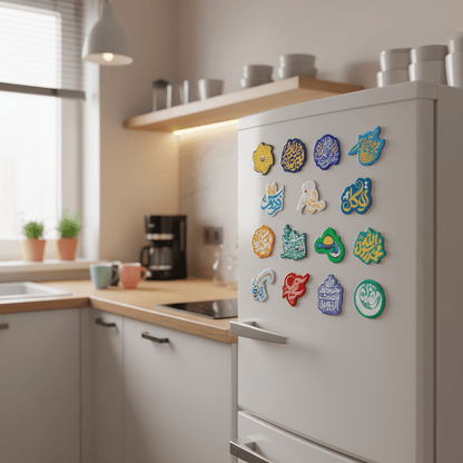 Islamic Design Souvenir Refrigerator Magnet Set (MAC328)