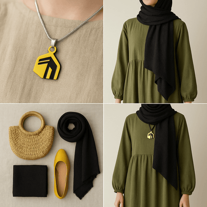 Islamic Geometric Pendants | Islamic Charms Pendants Collection (MAC271)