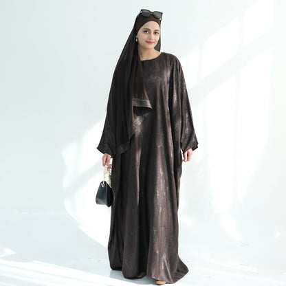 Jacquard Batwing Maxi Abaya(MA447)