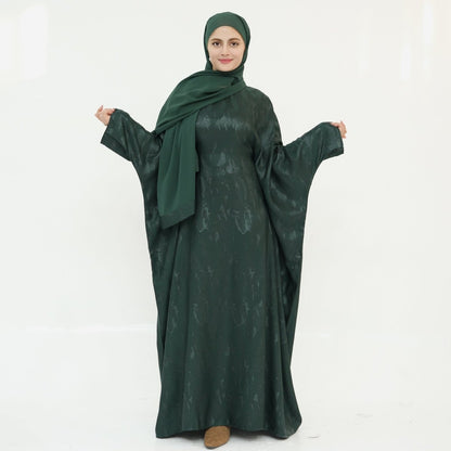 Jacquard Batwing Maxi Abaya(MA447)