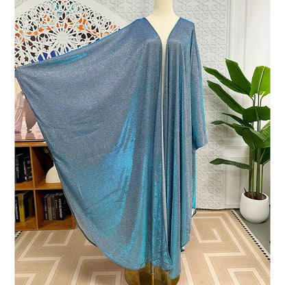 Kaftan Batwing Sleeve Glitter Open Abaya (MOA098)
