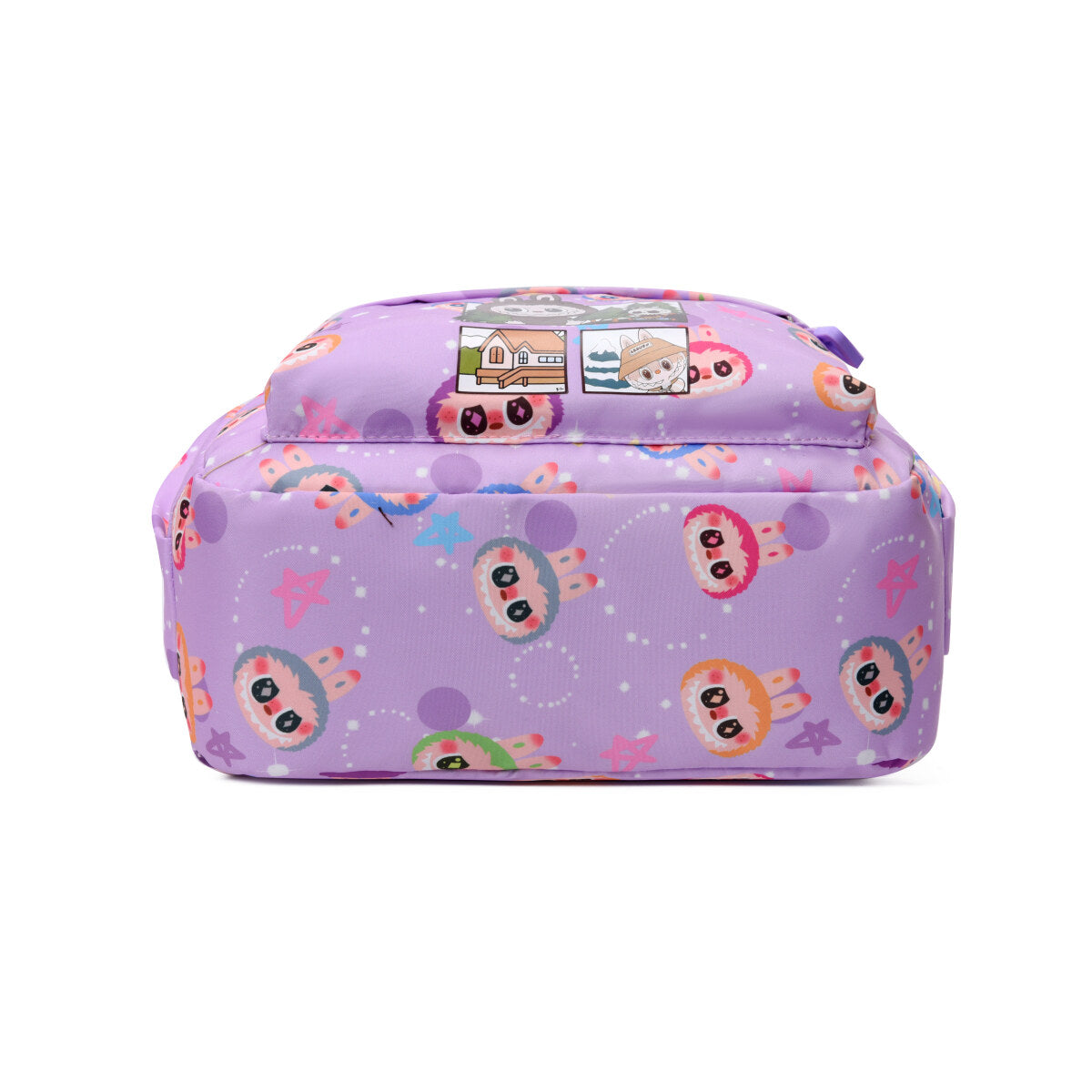 Blue Labubu Kids Backpack from Outdoor Fun Labubu collection, featuring adjustable straps and playful design for children.