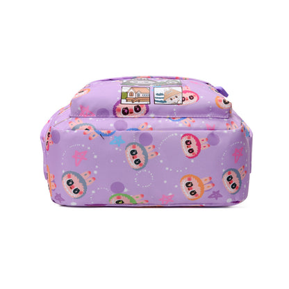 Blue Labubu Kids Backpack from Outdoor Fun Labubu collection, featuring adjustable straps and playful design for children.