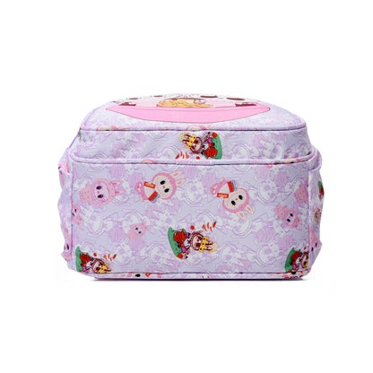 Blue Labubu Kids Backpack featuring playful "Stay With Me" design, adjustable straps, and spacious main compartment.