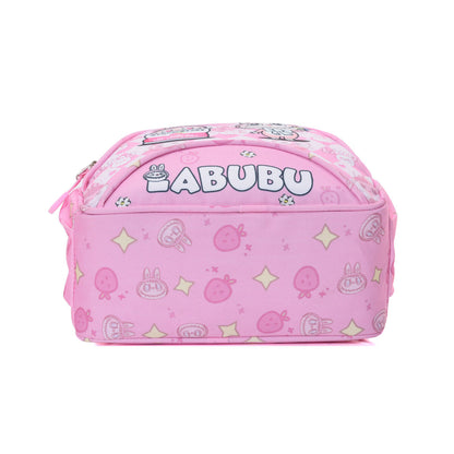 Labubu Magic Shop Labubu kids backpack in mocha with playful design, suitable for children and featuring adjustable straps.