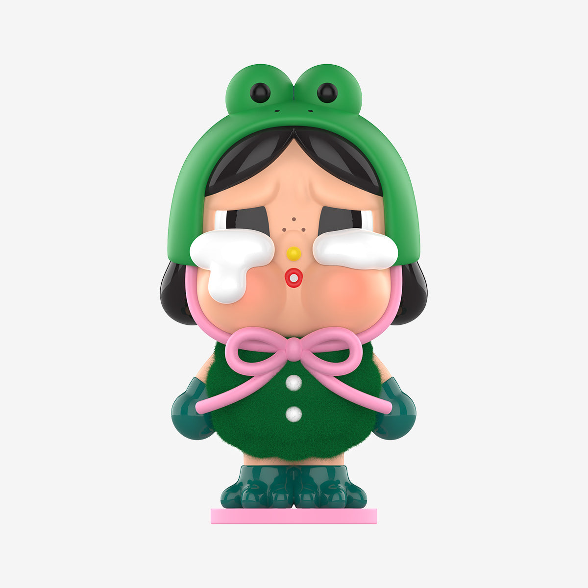Labubu Loot Crybaby Crying Again Series plush pendant from blind box, soft, detailed plush figure with expressive crying face.