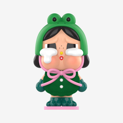 Labubu Loot Crybaby Crying Again Series plush pendant from blind box, soft, detailed plush figure with expressive crying face.