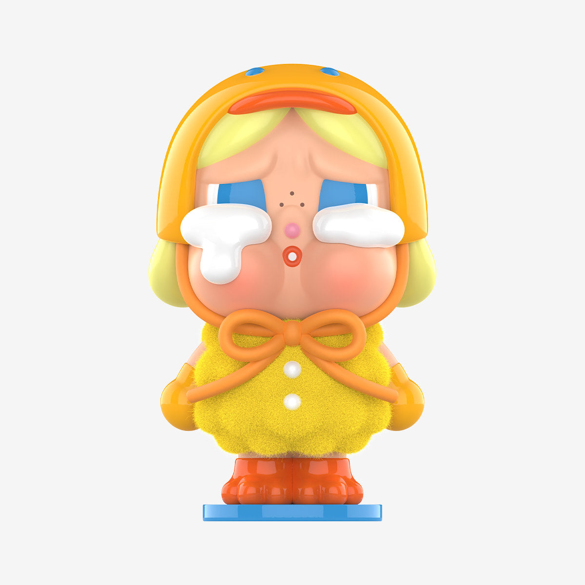 Labubu Loot Crybaby Crying Again Series plush pendant from blind box, soft plush toy with crying face, collectible character figure.
