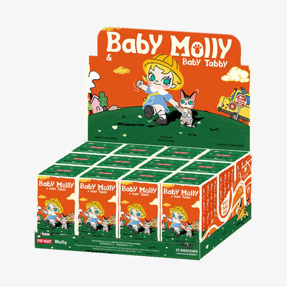 Labubu Loot Baby Molly and Baby Tabby plush pendant in a blind box, soft, colorful stuffed characters from the series.
