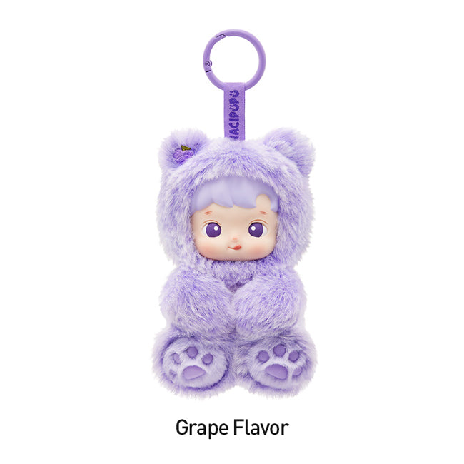 Labubu Loot Hacipupu Gummy Bear vinyl plush pendant from the Gummy Bear Series, soft and colorful plush keychain accessory.