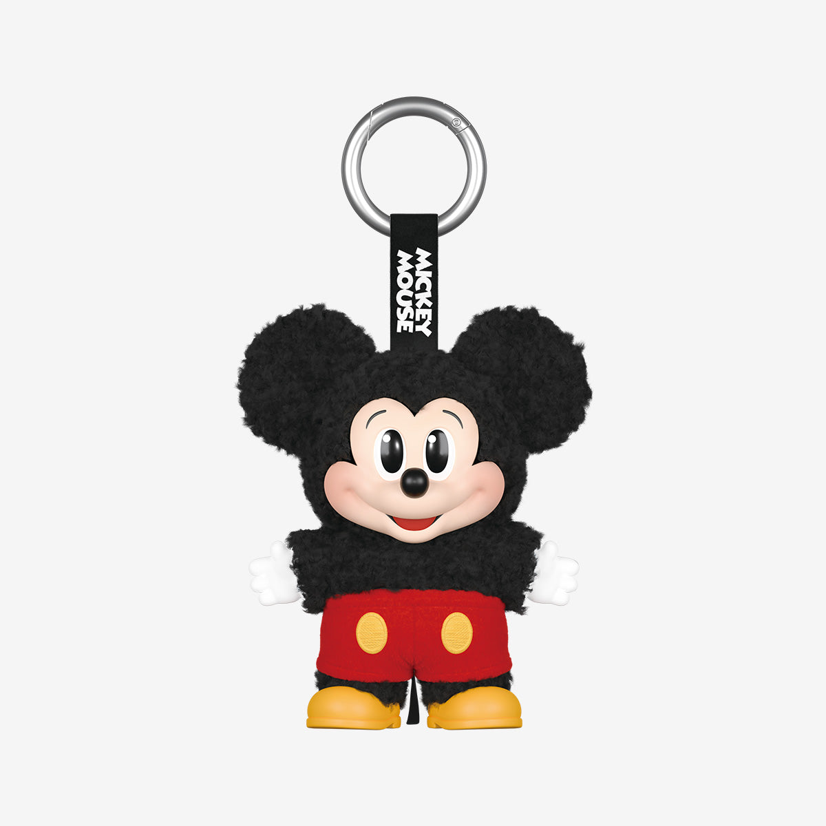 Labubu Loot Mickey Family plush pendant keychain featuring cute, collectible figures from the series, perfect for fans.