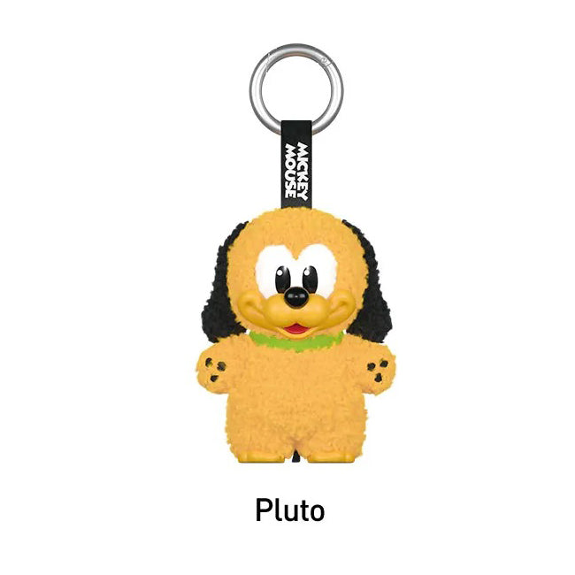 Labubu Loot Mickey Family plush pendant keychain featuring cute, collectible figures from the series.