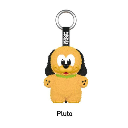 Labubu Loot Mickey Family plush pendant keychain featuring cute, collectible figures from the series.