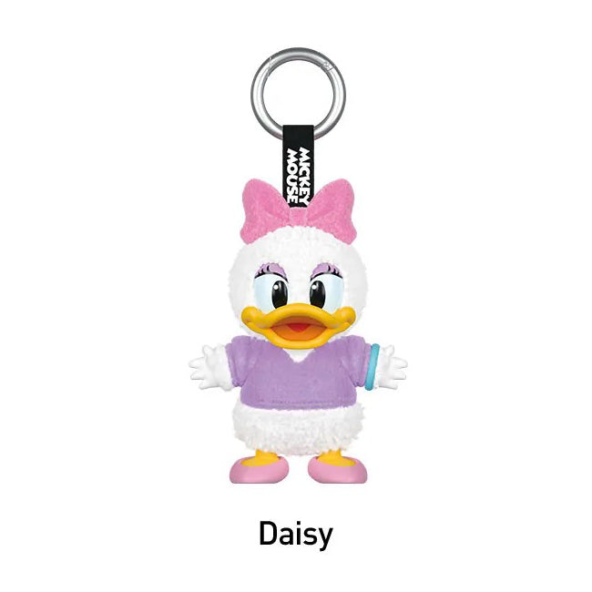 Labubu Loot Mickey Family plush pendant keychain featuring cute, collectible figures from the Disney series.