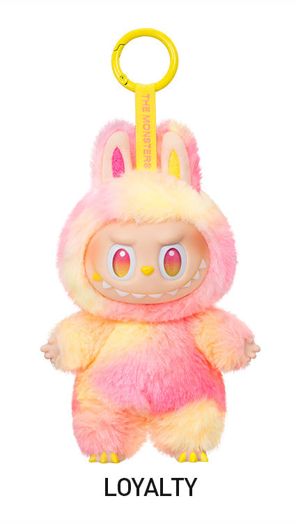 Labubu Loot Big Into Energy Series vinyl plush pendant from The Monsters collection featuring a colorful, soft plush character.