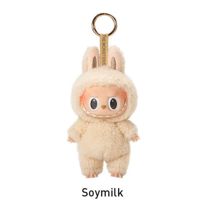 Labubu Loot The Monsters plush pendant with a colorful macaron vinyl face, featuring a cute, whimsical design.